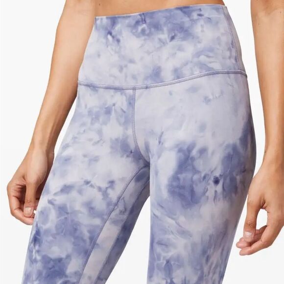 RARE Lululemon Align Pants Size 4 DIIP Diamond Dye Iced Iris Peri Purple - Picture 2 of 11